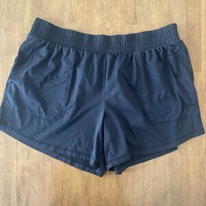 All in Motion athletic shorts, Black, Size L